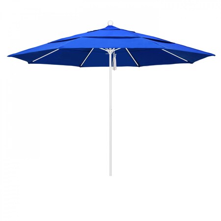 California Umbrella Patio Umbrella, Octagon, 107" H, Sunbrella Fabric, Pacific Blue 194061001745