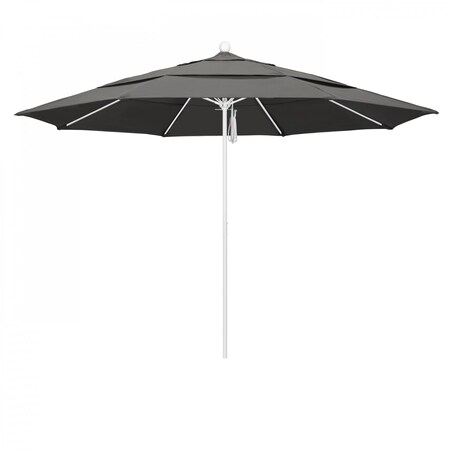 California Umbrella Patio Umbrella, Octagon, 107" H, Sunbrella Fabric, Charcoal 194061001776