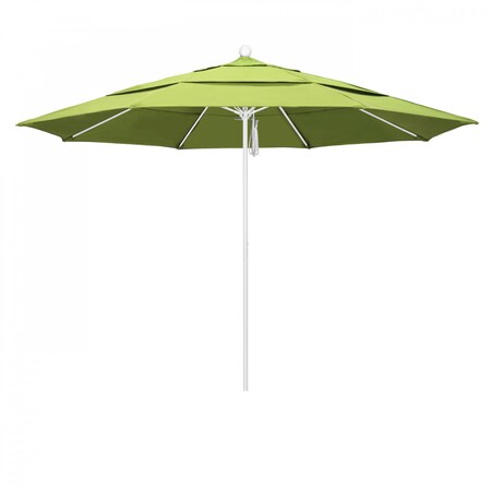 California Umbrella Patio Umbrella, Octagon, 107" H, Sunbrella Fabric, Parrot 194061001790