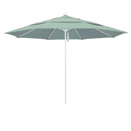 California Umbrella Patio Umbrella, Octagon, 107" H, Sunbrella Fabric, Spa 194061001844