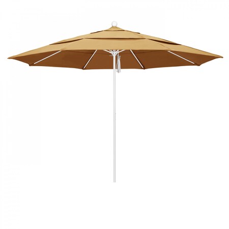 California Umbrella Patio Umbrella, Octagon, 107" H, Sunbrella Fabric, Wheat 194061001851