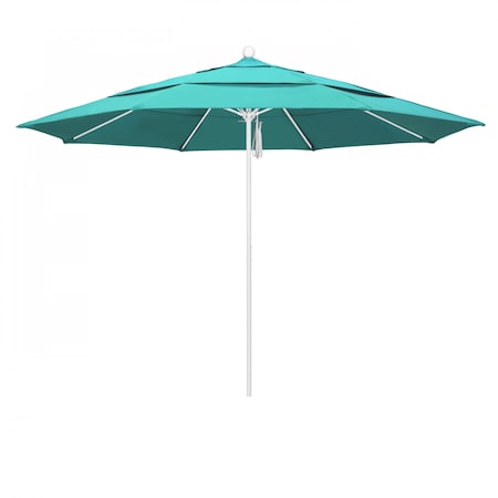 California Umbrella Patio Umbrella, Octagon, 107" H, Sunbrella Fabric, Aruba 194061001875