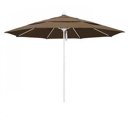 California Umbrella Patio Umbrella, Octagon, 107" H, Sunbrella Fabric, Cocoa 194061001905
