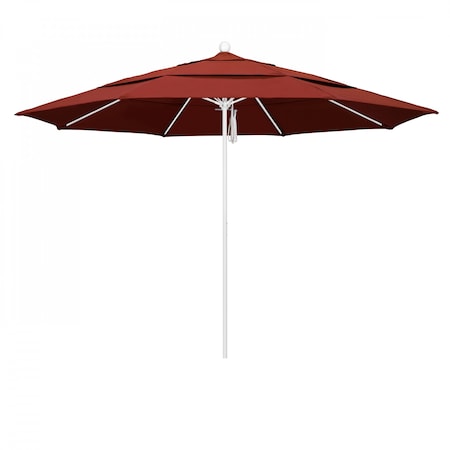 California Umbrella Patio Umbrella, Octagon, 107" H, Sunbrella Fabric, Terracotta 194061001943
