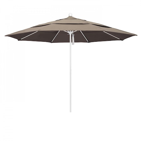 California Umbrella Patio Umbrella, Octagon, 107" H, Sunbrella Fabric, Taupe 194061001981