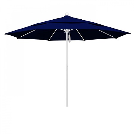 California Umbrella Patio Umbrella, Octagon, 107" H, Sunbrella Fabric, True Blue 194061002032