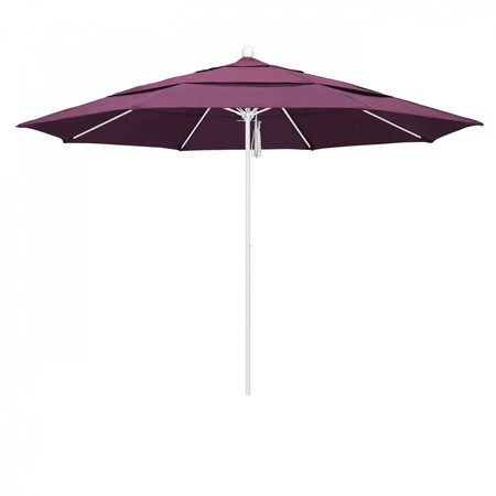 California Umbrella Patio Umbrella, Octagon, 107" H, Sunbrella Fabric, Iris 194061002100