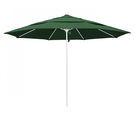 California Umbrella Patio Umbrella, Octagon, 107" H, Olefin Fabric, Hunter Green 194061002148