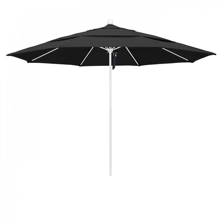 California Umbrella Patio Umbrella, Octagon, 107" H, Pacifica Fabric, Black 194061002353