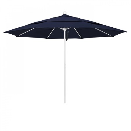 California Umbrella Patio Umbrella, Octagon, 107" H, Pacifica Fabric, Navy 194061002445