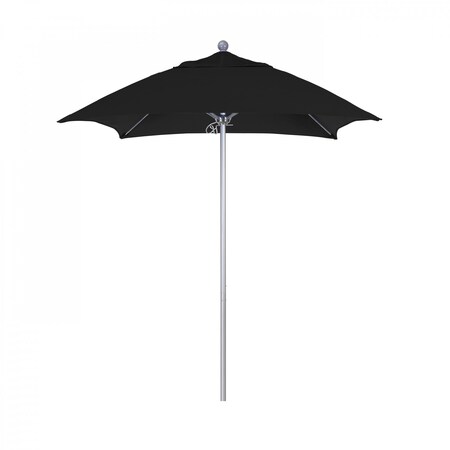 California Umbrella Patio Umbrella, Square, 103.13" H, Sunbrella Fabric, Black 194061002551