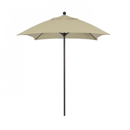 California Umbrella Patio Umbrella, Square, 103.13" H, Sunbrella Fabric, Antique Beige 194061002636