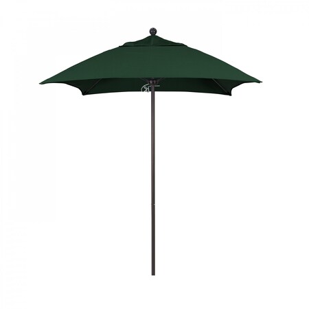 California Umbrella Patio Umbrella, Square, 103.13" H, Sunbrella Fabric, Forest Green 194061002650