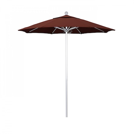 California Umbrella Patio Umbrella, Octagon, 96" H, Sunbrella Fabric, Henna 194061002865