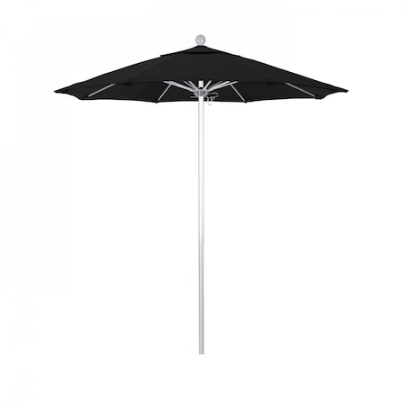 California Umbrella Patio Umbrella, Octagon, 96" H, Sunbrella Fabric, Black 194061002872