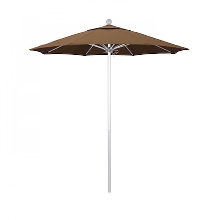 California Umbrella Patio Umbrella, Octagon, 96" H, Sunbrella Fabric, Teak 194061003060