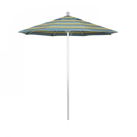 California Umbrella Patio Umbrella, Octagon, 96" H, Sunbrella Fabric, Astoria Lagoon 194061003138