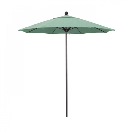 California Umbrella Patio Umbrella, Octagon, 96" H, Sunbrella Fabric, Spectrum Mist 194061003596