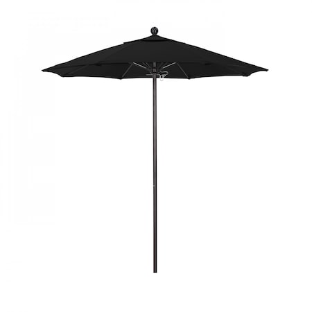 California Umbrella Patio Umbrella, Octagon, 96" H, Sunbrella Fabric, Black 194061003732