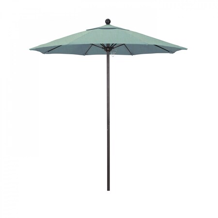 California Umbrella Patio Umbrella, Octagon, 96" H, Sunbrella Fabric, Spa 194061003756