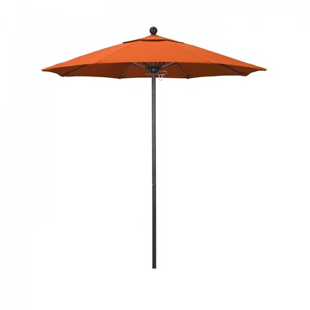 California Umbrella Patio Umbrella, Octagon, 96" H, Sunbrella Fabric, Melon 194061003770