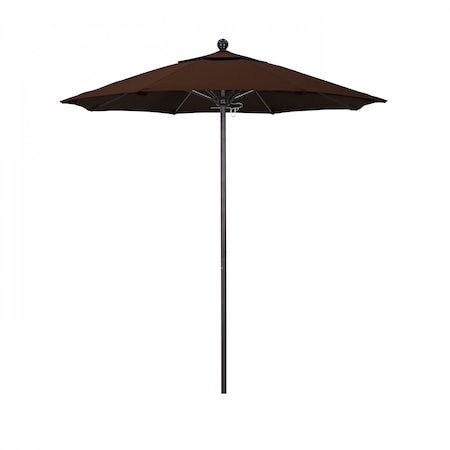 California Umbrella Patio Umbrella, Octagon, 96" H, Sunbrella Fabric, Bay Brown 194061003831