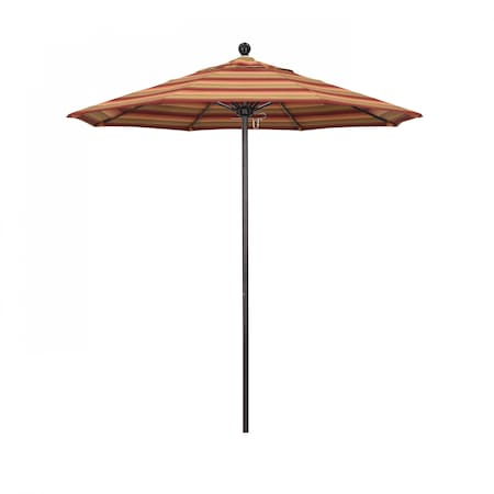 California Umbrella Patio Umbrella, Octagon, 96" H, Sunbrella Fabric, Astoria Sunset 194061003985