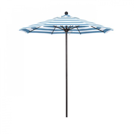 California Umbrella Patio Umbrella, Octagon, 96" H, Sunbrella Fabric, Cabana Regatta 194061004029