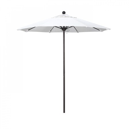 California Umbrella Patio Umbrella, Octagon, 96" H, Olefin Fabric, White 194061004067