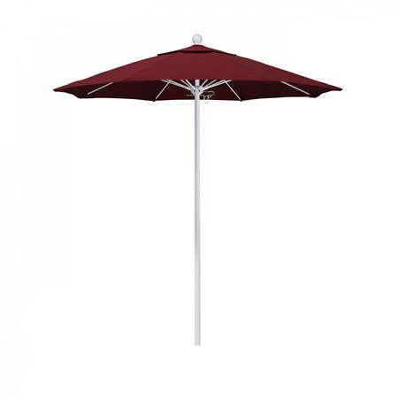 California Umbrella Patio Umbrella, Octagon, 96" H, Sunbrella Fabric, Spectrum Ruby 194061004500