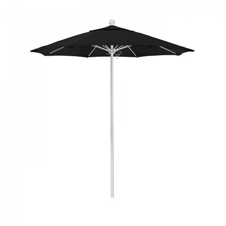 California Umbrella Patio Umbrella, Octagon, 96" H, Sunbrella Fabric, Black 194061004593