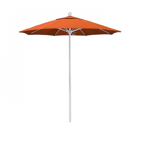 California Umbrella Patio Umbrella, Octagon, 96" H, Sunbrella Fabric, Melon 194061004630