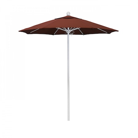 California Umbrella Patio Umbrella, Octagon, 96" H, Sunbrella Fabric, Terracotta 194061004715