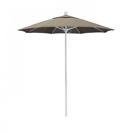 California Umbrella Patio Umbrella, Octagon, 96" H, Sunbrella Fabric, Taupe 194061004753