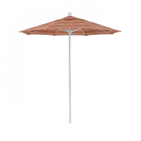 California Umbrella Patio Umbrella, Octagon, 96" H, Sunbrella Fabric, Dolce Mango 194061004814