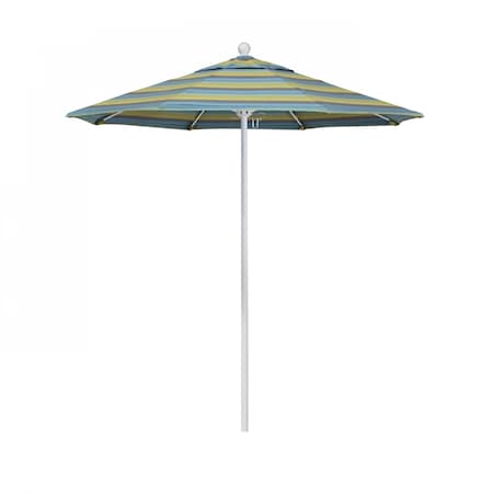 California Umbrella Patio Umbrella, Octagon, 96" H, Sunbrella Fabric, Astoria Lagoon 194061004852