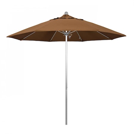 California Umbrella Patio Umbrella, Octagon, 103" H, Sunbrella Fabric, Teak 194061005644