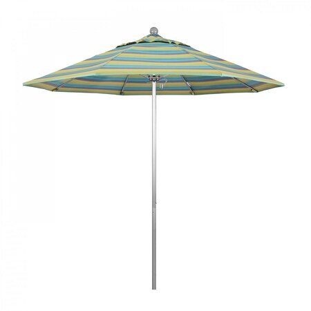 California Umbrella Patio Umbrella, Octagon, 103" H, Sunbrella Fabric, Astoria Lagoon 194061005712