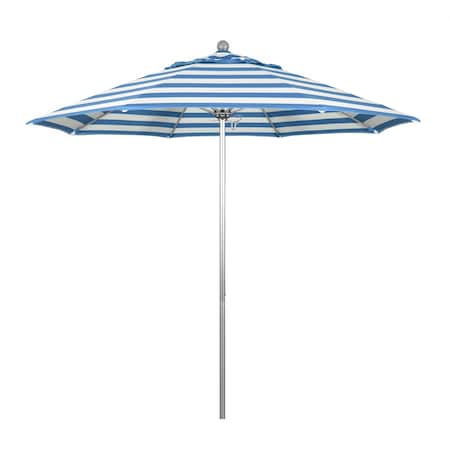 California Umbrella Patio Umbrella, Octagon, 103" H, Sunbrella Fabric, Cabana Regatta 194061005743
