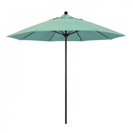 California Umbrella Patio Umbrella, Octagon, 103" H, Sunbrella Fabric, Spectrum Mist 194061006214
