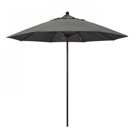 California Umbrella Patio Umbrella, Octagon, 103" H, Sunbrella Fabric, Charcoal 194061006313