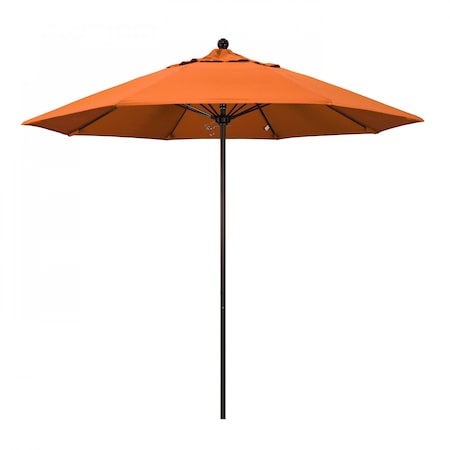 California Umbrella Patio Umbrella, Octagon, 103" H, Sunbrella Fabric, Tangerine 194061006337