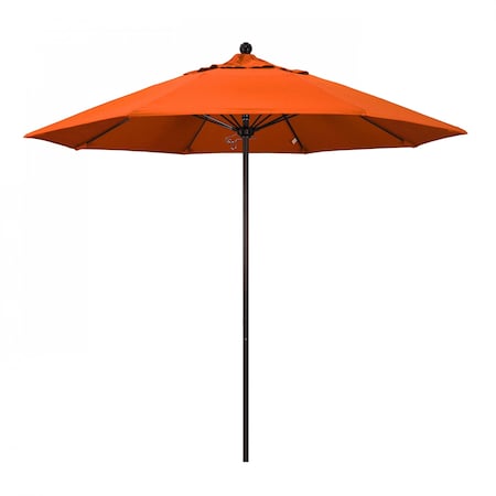 California Umbrella Patio Umbrella, Octagon, 103" H, Sunbrella Fabric, Melon 194061006399