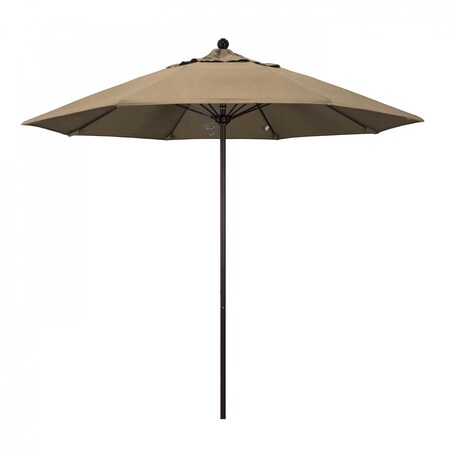 California Umbrella Patio Umbrella, Octagon, 103" H, Sunbrella Fabric, Heather Beige 194061006535