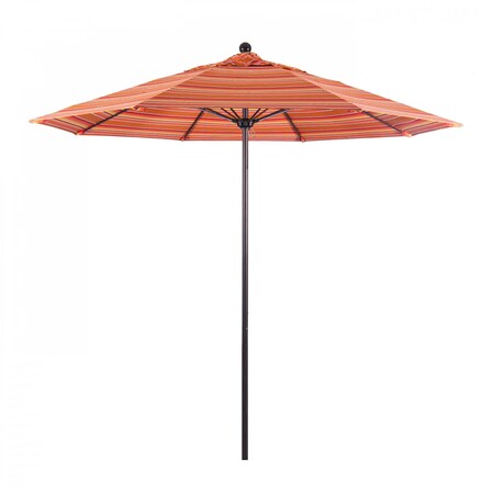 California Umbrella Patio Umbrella, Octagon, 103" H, Sunbrella Fabric, Dolce Mango 194061006573