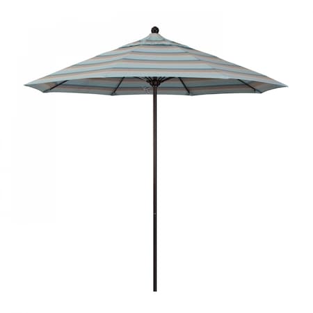 California Umbrella Patio Umbrella, Octagon, 103" H, Sunbrella Fabric, Gateway Mist 194061006672