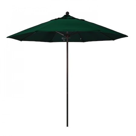 California Umbrella Patio Umbrella, Octagon, 103" H, Olefin Fabric, Hunter Green 194061006719