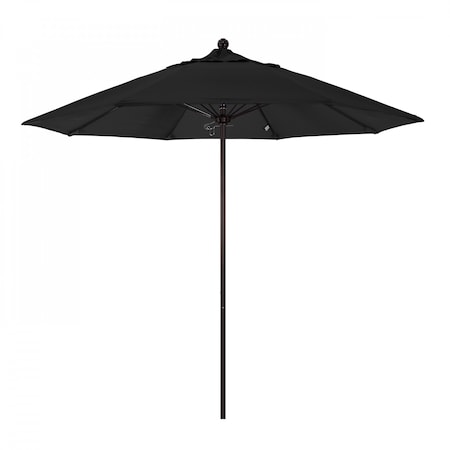 California Umbrella Patio Umbrella, Octagon, 103" H, Olefin Fabric, Black 194061006788