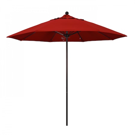 California Umbrella Patio Umbrella, Octagon, 103" H, Pacifica Fabric, Red 194061006924