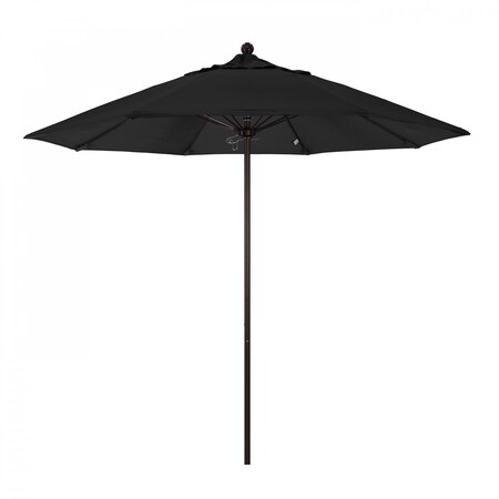 California Umbrella Patio Umbrella, Octagon, 103" H, Pacifica Fabric, Black 194061006948